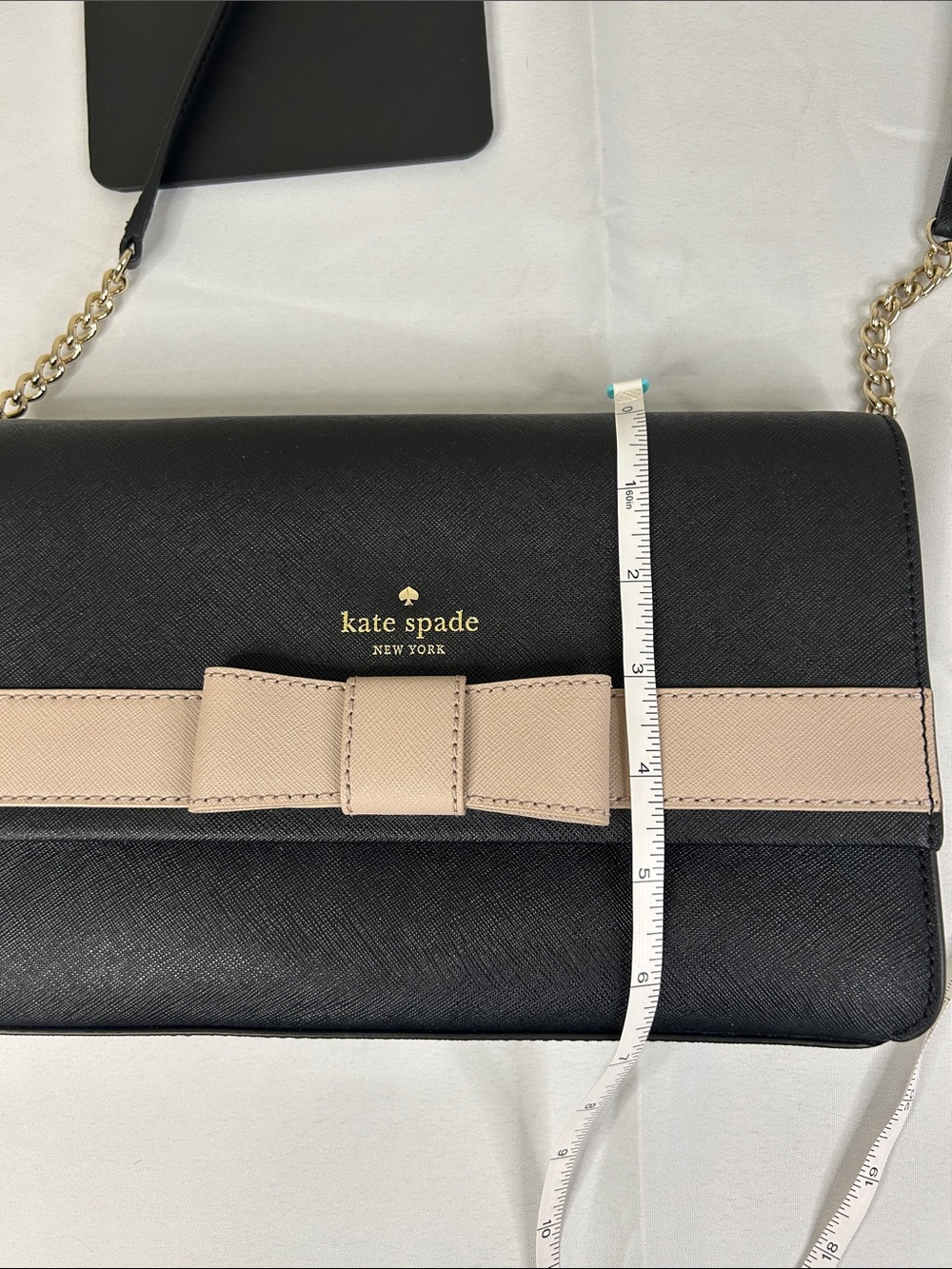 kate spade Black Crossbody with Blush Bow Accent - Picture 3 of 7